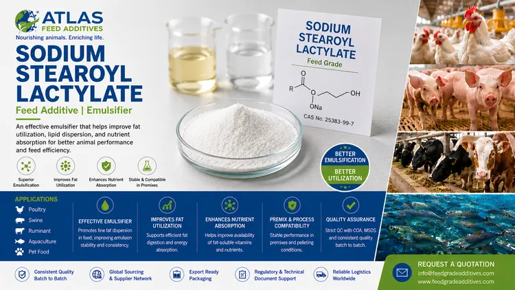 Sodium Stearoyl Lactylate feed additive visual
