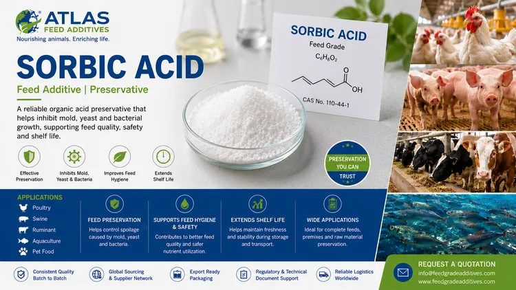 Sorbic Acid feed additive visual