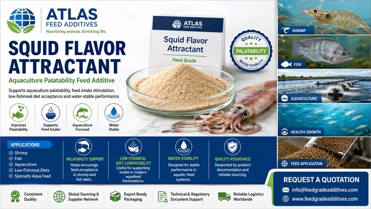 Squid Flavor Attractant feed additive visual