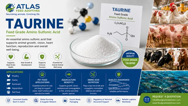 Taurine feed additive visual
