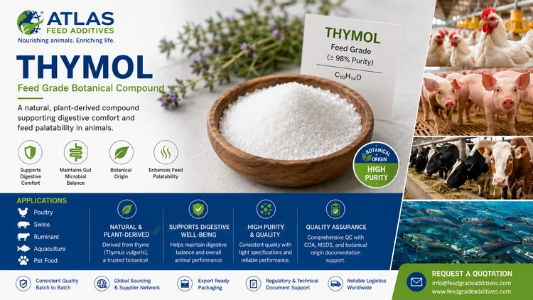Thymol feed additive visual