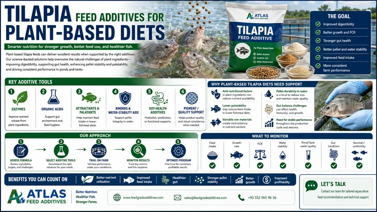 Tilapia Feed Additives for Plant-Based Diets visual