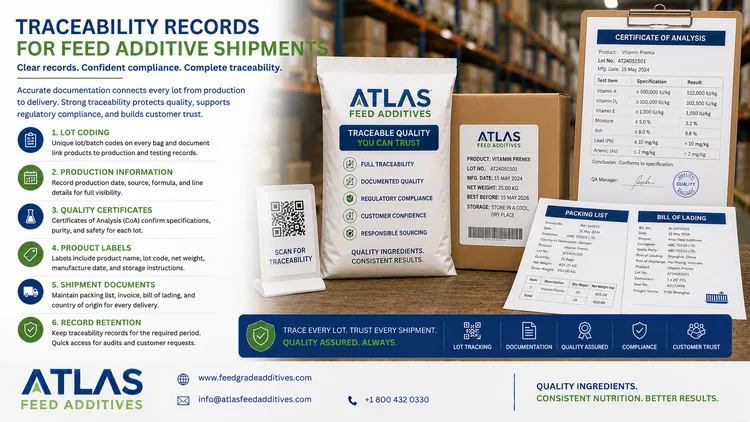 Traceability Records for Feed Additive Shipments visual