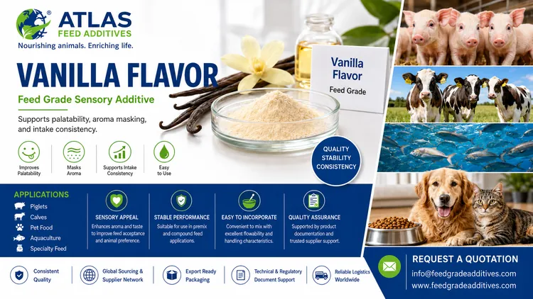 Vanilla Flavor feed additive visual