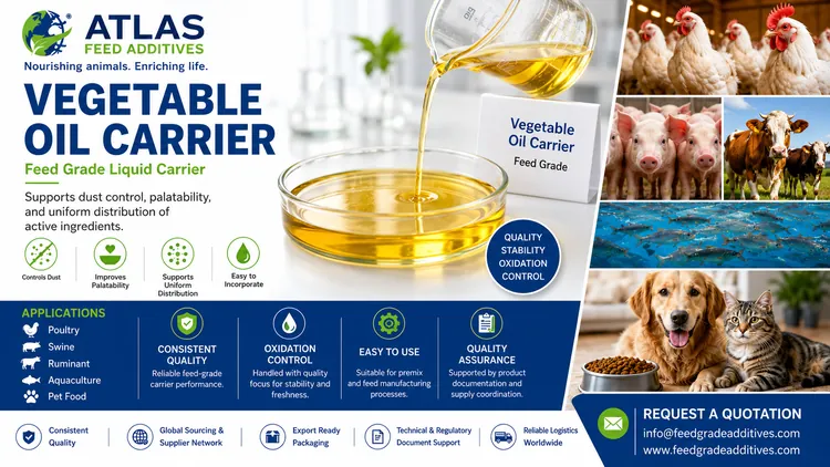 Vegetable Oil Carrier feed additive visual