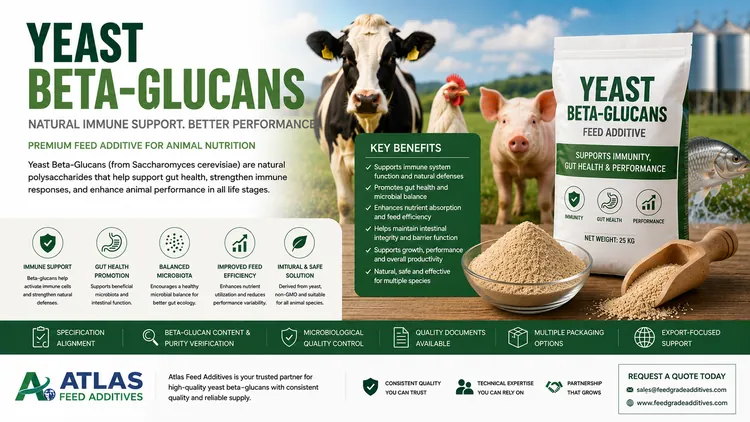 Yeast Beta-Glucans feed additive visual