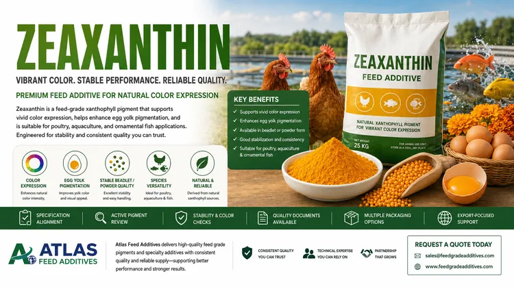 Zeaxanthin feed additive visual