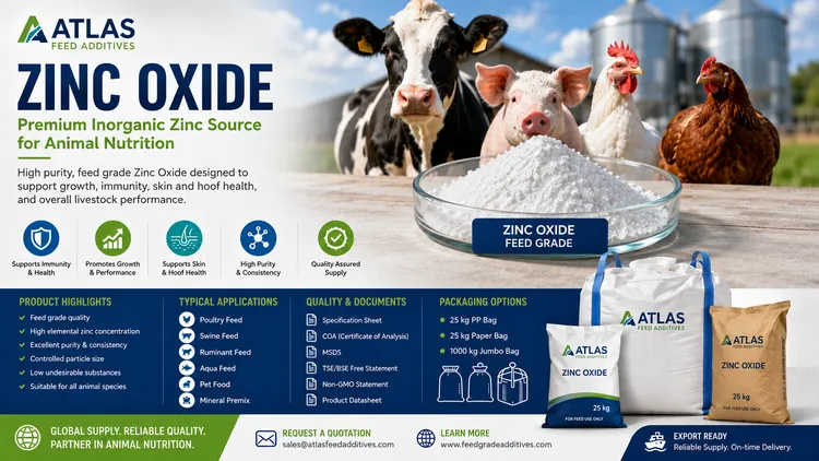 Zinc Oxide feed additive visual